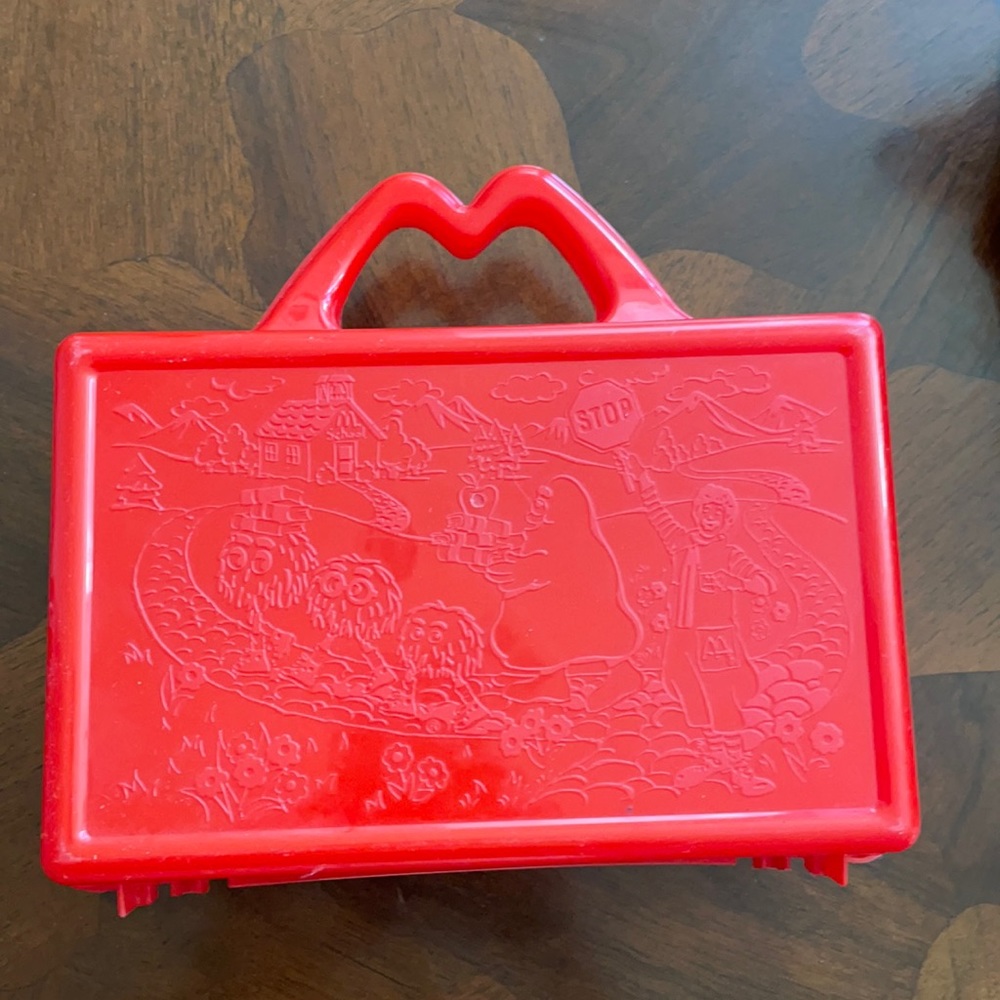 Vintage McDonald’s Happy Meal red pencil case
